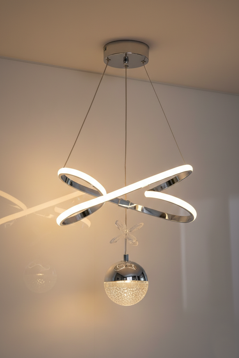 3 Renk Yanan Led Avize