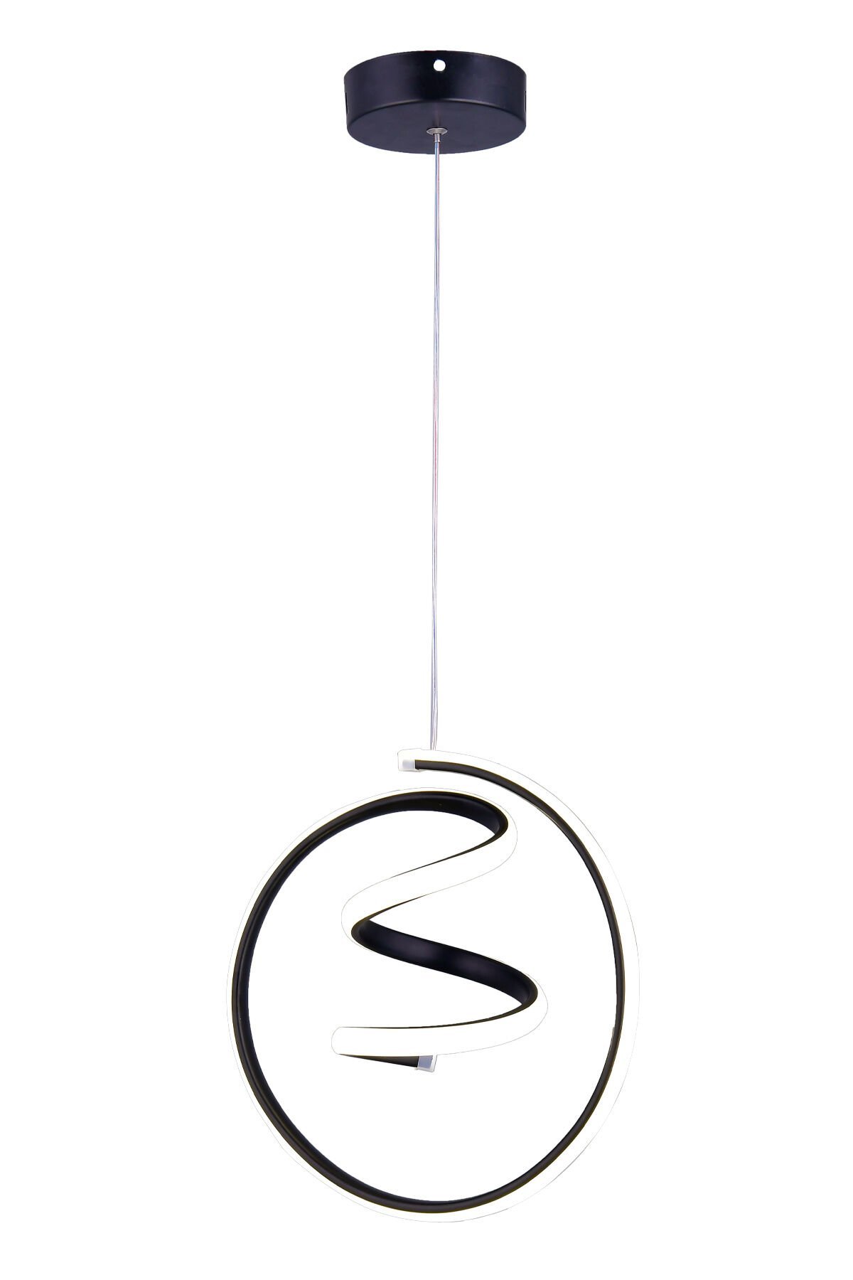 AMAZON TEKLİ SİYAH LED AVİZE