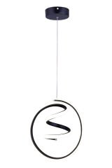 Amazon Model Siyah Power Led Avize, 3 Renk Yanabilen Lüks Led Avize, Mutfak Salon Hol Oda Led Sarkıt Avize