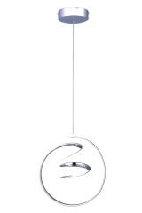 Amazon Model Krom Power Led Avize, 3 Renk Yanabilen Lüks Led Avize, Mutfak Salon Hol Oda Led Sarkıt Avize