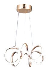 Lizbon Serisi Küçük Gold Led Avize, 3 Renk Yanabilen Sarkıt Power Led Avize, Mutfak Salon Hol Sarkıt Led Avize