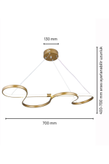 Hayal Model Eskitme Led Avize, 3 Renk Yanabilen Power Led Avize, Oturma Odasi Salon Yemek Masası Sarkıt Led Avize