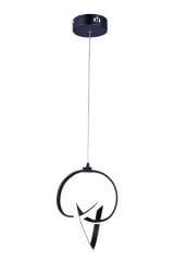 Prag Model Siyah Power Led Avize, 3 Renk Yanabilen Lüks Led Avize, Mutfak Salon Hol Oda Led Sarkıt Avize