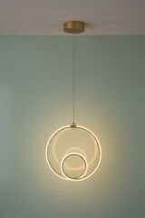 Porto Model Eskitme Power Led Avize, 3 Renk Yanabilen Lüks Led Avize, Mutfak Salon Hol Oda Led Sarkıt Avize