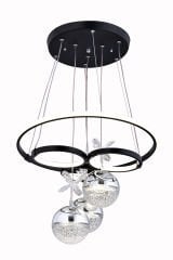 GALAKSİ 3 TOP SİYAH AVİZE