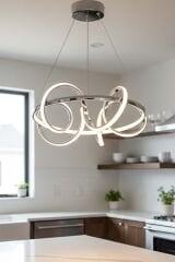 Dart Serisi Krom Büyük Led Avize, Sarkıt Power Led Avize, 3 Renk Yanabilen Led Avize