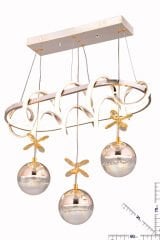 DART YEMEK MASASI 3 TOP GOLD AVİZE