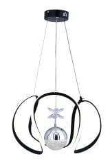 KİEV TEK TOP SİYAH AVİZE