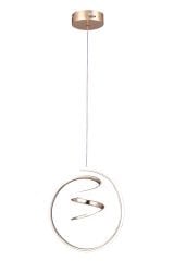 Amazon Model Gold Power Led Avize, 3 Renk Yanabilen Lüks Led Avize, Mutfak Salon Hol Oda Led Sarkıt Avize