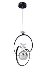 SEDEF TEK TOP SİYAH AVİZE