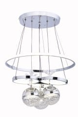 GALAKSİ 3 TOP KROM LED AVİZE