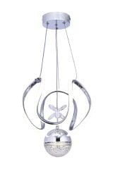 Tek Toplu Kiev Power Led Krom Avize, Mutfak Salon Hol Sarkıt Led Avize, 3 Renk Yanabilen Power Led Avize, Modern Avize