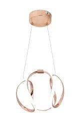 Minimal Kiev Power Led Gold Avize, Mutfak Salon Hol Sarkıt Led Avize, 3 Renk Yanabilen Power Led Avize, Modern Avize