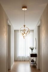 Modern Prag Gold Power Led Avize, 3 Renk Yanabilen Lüks Led Avize, Mutfak Salon Hol Oda Sarkıt Led Avize