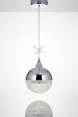 Lüks Tasarım Krom Asya Led Avize, Mutfak Salon Hol Oda Sarkıt Led Avize, 3 Renk Yanabilen Lüks Led Avize