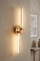 Dilge Gold Led Duvar Aplik, Elektrikli 3 Renk Yanabilen Power Led Aplik, İç Mekan Modern Aydınlatma