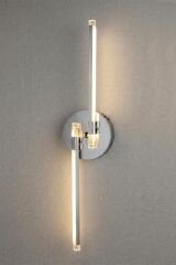 Dilge Krom Led Duvar Aplik, Elektrikli 3 Renk Yanabilen Power Led Aplik, İç Mekan Modern Aydınlatma