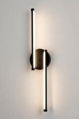 Dilge Siyah Led Duvar Aplik, Elektrikli 3 Renk Yanabilen Power Led Aplik, İç Mekan Modern Aydınlatma