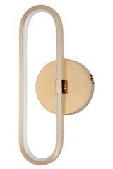 Reyes Model Gold Led Duvar Aplik, Elektrikli 3 Renk Yanabilen Power Led Aplik, İç Mekan Modern Aydınlatma