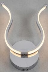 Dekoratif Krom Tarma Led Duvar Aplik, Elektrikli 3 Renk Yanabilen Power Led Aplik, İç Mekan Modern Aydınlatma