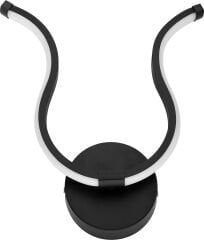 Dekoratif Siyah Tarma Led Duvar Aplik, Elektrikli 3 Renk Yanabilen Power Led Aplik, İç Mekan Modern Aydınlatma