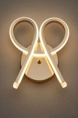 Vardar Gold Renkli Led Duvar Aplik, Elektrikli 3 Renk Yanabilen Power Led Aplik, İç Mekan Modern Aydınlatma