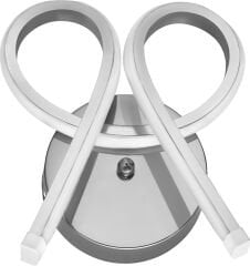 Vardar Krom Renkli Led Duvar Aplik, Elektrikli 3 Renk Yanabilen Power Led Aplik, İç Mekan Modern Aydınlatma