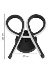 Vardar Siyah Renkli Led Duvar Aplik, Elektrikli 3 Renk Yanabilen Power Led Aplik, İç Mekan Modern Aydınlatma